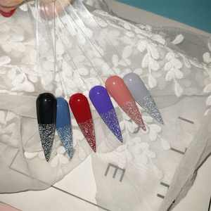 Hot Sale No Wipe UV Gel Diamond Top Coat Gel <strong>Polish</strong> With Shimmer <strong>Clear</strong> <strong>Glitter</strong> Top Gel in 5ML/10ML/15ML Bottle - Product Image 6