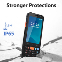 Kingtop Factory Supply - Escáner de Código de Barras Portátil Resistente 4G, PDA Android 14.5 con NFC, MTK6765, Batería de 5000 mAh para Logística