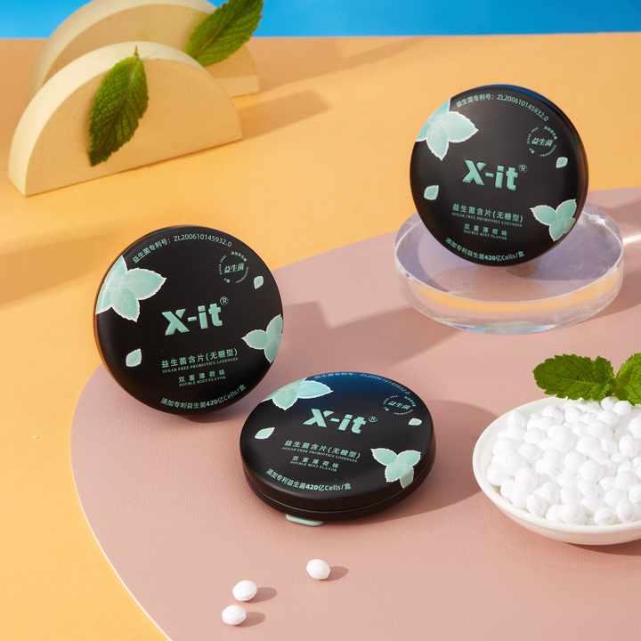 X-it Sugar Free Probiotics Lozenges - Double Mint Flavor