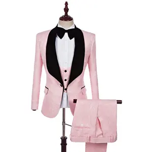<span class=keywords><strong>Costume</strong></span> <span class=keywords><strong>bespoke</strong></span> pour hommes, fait-main, tout nouveau design sur-mesure, personnalisé, de haute qualité, bordeaux, rose, 2020 - Product Image 1
