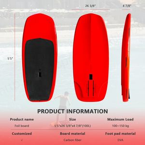 GY 100CM 7kg Ligero Carbon Wave Hydrofoil Surf Wing Foil All-Around SUP Board para Ocean Waters - Product Image 2