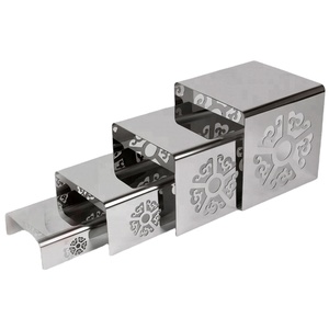 Cafetería equipo martillado punto <span class=keywords><strong>libre</strong></span> de pie pantalla rack pastel postre elevación moderno <span class=keywords><strong>buffet</strong></span> soporte de acero inoxidable - Product Image 1