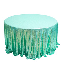 Nappe à paillettes ronde fête anniversaire élégant paillettes nappe couverture événements pour fête de mariage décoration de noël