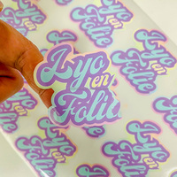Étiquettes personnalisées imperméables autocollantes, logo personnalisé, étiquettes d'entreprise, impression PVC, étiquettes adhésives pour emballage