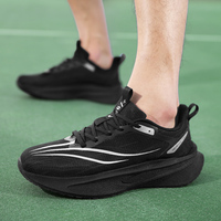 Chaussures de course à semelle en carbone, baskets unisexes légères, respirantes, durables, chaussures de sport grandes tailles, baskets tendance