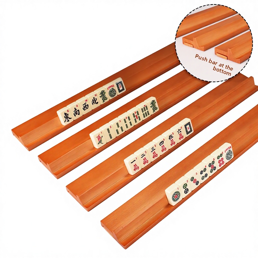 Wooden Mahjong Ruler