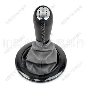 Poignée de levier de vitesse Renault Clio III Mk3 5 vitesses en cuir, design ergonomique pour Megane 2005-2009 - Product Image 2