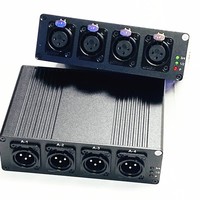 Extenseur audio à fibre optique XLR équilibré à quatre canaux pour connecteurs, transmetteur audio à fibre optique pour home cinéma