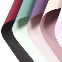 Papier d'emballage de fleurs coréennes en plastique imprimé Double face, deux couleurs, vente en gros, papier d'emballage de fleurs de haute qualité, étanche