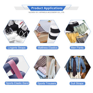 Ligne de 12mm de largeur élastique tissé antidérapant en <span class=keywords><strong>silicone</strong></span> transparent pour <span class=keywords><strong>soutien</strong></span>-<span class=keywords><strong>gorge</strong></span>, sous-vêtements et <span class=keywords><strong>bandeau</strong></span> - Product Image 3