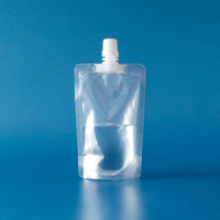 Sac d'appoint en feuille d'aluminium Pochette à bec verseur debout avec feuille d'aluminium pour jus barrière Sac d'emballage en plastique liquide de qualité alimentaire