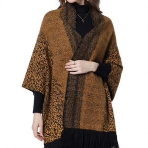 Écharpes multifonctions pour femmes adultes, style chinois, motifs d'hiver au crochet, design personnalisé, 46% viscose, 37% polyester, 17% nylon - Product Image 4