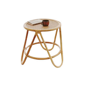 Respaldo de flores Diseño de ratán Salón de madera Silla de comedor Tejido Ocio Silla de jardín Muebles vintage - Product Image 5