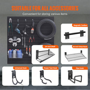 Fabricant de panneaux à lamelles en PVC de haute qualité Système de mur à lamelles personnalisable pour l'organisation du garage et de l'entrepôt - Product Image 2