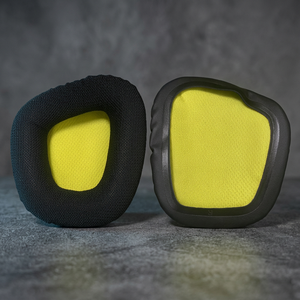 Pour Corsair VOID PRO ELITE, oreillettes ergonomiques en forme de D en tissu maillé premium, revêtement en cuir protéiné noir, pour casque de jeu - Product Image 3