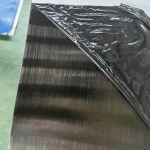 Plaque d'acier inoxydable de diverses couleurs 201 <span class=keywords><strong>304</strong></span> 316 304L 316L 430 No.4/8K/HL Surface Noir PVC Coted SUS Offre Spéciale de feuille de couleur - Product Image 3