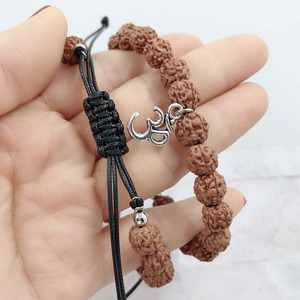 Tự Nhiên 8Mm Bồ Đề Hạt Giống Và <span class=keywords><strong>Rudraksha</strong></span> Đính Cườm Vòng Đeo Tay Vòng Hình Dạng Lỏng Đá Quý Phong Cách Hợp Thời Trang Cho Quà Tặng - Product Image 4