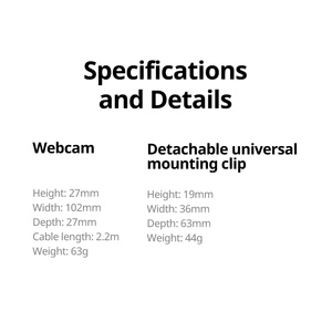 Original <span class=keywords><strong>Logitech</strong></span> C1000S Brio 4K gran angular Ultra Hd 1080P HD videollamada micrófono incorporado cámara portátil ordenador Webcam - Product Image 6