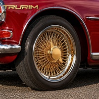 Ruedas Forjadas Personalizadas Trurim Gold Big Cap con Radios de Alambre y FWD de 18 y 19 Pulgadas 5x112 5x114.3 5x120 para BMW Serie 7 G11 M6 y M8 M