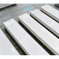 Comptoir en surface solide acrylique pure sur mesure, plateau de table en pierre artificielle, fourniture pour projets