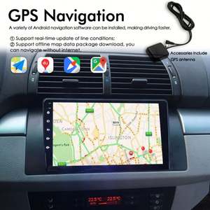 Autoradio sans fil CarPlay avec commande vocale IA 8 Go + 128 Go pour BMW 5 E39 E53 X5 1995-2006, navigation GPS, lecteur multimédia vidéo Android 13 - Product Image 5