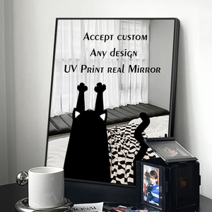 Nhà máy tùy chỉnh bất kỳ UV in bất gương in trang trí tường PS khung Áp phích sơn trên gương - Product Image 2