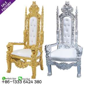Chaises de trône royales pour roi et reine, meubles de banquet, hôtel de luxe moderne, Foshan, Chine - Product Image 2