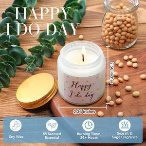 Logo personalizzato doccia nuziale regalo per le donne da sposa con tazza profumata candela borsa per il trucco carta di nozze regalo per il <span class=keywords><strong>matrimonio</strong></span> - Product Image 4