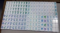 Nouveau jeu de Mahjong américain de luxe 2026 en acrylique bleu cristal, 160 cartes, pour clubs de jeu et casinos