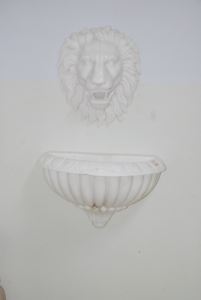 Fontaine murale tête <span class=keywords><strong>de</strong></span> lion en pierre noire avec bassin décoratif pour décoration d'eau <span class=keywords><strong>de</strong></span> <span class=keywords><strong>jardin</strong></span> extérieur élégant - Product Image 4