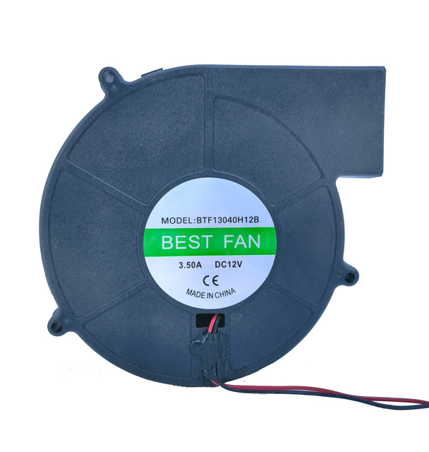 12V 24V 48V 72V 13040 Blower DC 12V Cooling Fan Ball Bearing Air Blower Ventilation Brushless Cooling Fan Bestfan 13040