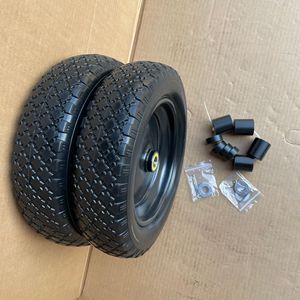 Glue Powder Wheel 13 Inch Soft Rubber Caster With Ball Bearing <b>For</b> <b>Tool</b> <b>Cart</b> Hand Truck - Product Image 2