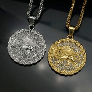 <span class=keywords><strong>Collana</strong></span> con <span class=keywords><strong>Ciondolo</strong></span> Hip Hop a Forma di <span class=keywords><strong>Leone</strong></span> della Dinastia Kaiga, Gioiello in Acciaio Inossidabile Impermeabile e Antiossidante per Uomo - Product Image 3