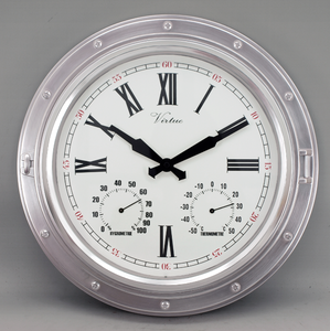 <span class=keywords><strong>Horloge</strong></span> murale intérieure/extérieure de 16 pouces, étanche, avec affichage de la température et de l'humidité, silencieuse, pour <span class=keywords><strong>piscine</strong></span>, jardin, clôture - Product Image 3