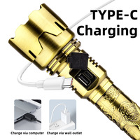 Nouvelle conception de lampe torche tactique laser blanche rechargeable, puissante, étanche, longue portée, lampe torche LED pour la chasse
