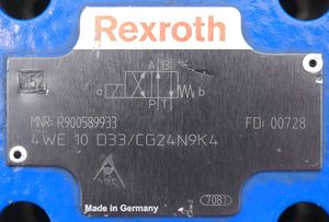 R900589933 Hydraulique 4WE 10 D33/CG24N9K4 4we6 4we10 4wrpeh 4wra 4wrae 4wree 4wrke 4wrle avec solénoïde - Product Image 4
