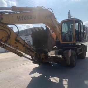 Excavadora de Ruedas Hyundai 210-9 Usada, 21 Toneladas, Precio Razonable, en Existencia, con Componentes Principales: Rodamientos, Motor, Bomba de Engranajes - Product Image 5