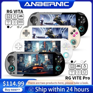 Console de jeu portable ANBERNIC RG VITA Pro, écran tactile IPS, 5000 mAh, lecteur de jeux en streaming AI - Product Image 1