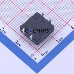 GT-TC152B-H070-L1 Tactile Switch Through hole-4P,12x12mm Switch Single Pole Single Throw Round Button 2.5N Through Hole - Product Image 2