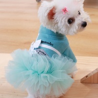 Luxueux ours en peluche chiot vêtements Floral perle dentelle Tweed jupe rouge à lèvres laine jupe gris étoile en mousseline de soie jupe mignon fait Polyester