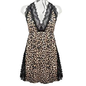 Lencería Sexy Europea y Americana KF Wild para Mujer, Conjunto <span class=keywords><strong>de</strong></span> Dos Piezas con Falda con Tirantes, Estampado <span class=keywords><strong>de</strong></span> Leopardo, Ropa <span class=keywords><strong>de</strong></span> Dormir <span class=keywords><strong>de</strong></span> Satén - Product Image 5