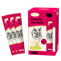 Bâtonnets de crème pour chat sans sucre saveur thon, 50 bâtonnets/boîte, haute absorption protéinée, nourriture humide pour animaux de compagnie, marque privée