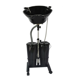 Lavabo de Plástico para Champú con 2 Cubetas, Bandeja Portátil para Lavar el Cabello, Ajustable, Mueble de Salón, Uso Doméstico - Product Image 2