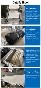 เครื่องผลิตแป้งแผ่นอัตโนมัติเต็มรูปแบบ ขนาด 30 ซม. สำหรับทำแป้งลาวาช ตอร์ติญ่าข้าวโพด เลบานีส เดอ เปรส โรตี จาปาตี พิต้า นาัน - Product Image 3