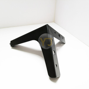 YIJUN Black Three Pronged <b>Cabinet</b> Legs 837 Heavy Duty Furniture Support Metal Table Legs Modern Minimalist Design - Product Image 5
