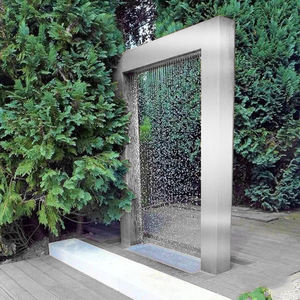 Fuente de agua de escultura grande abstracta de acero inoxidable de Metal grande moderna al aire libre de alta calidad - Product Image 3