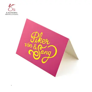 Custom different size color printing luxurious design invitation wedding paper card printing