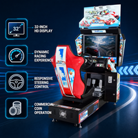 Machine de jeu de course automobile d'arcade commerciale, simulateur de conduite électronique pour centre de divertissement intérieur