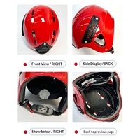 Casque de sauvetage aquatique en plastique, casque de sécurité professionnel à double rail pour sports nautiques, protection intégrale de la tête pour activités de plein air