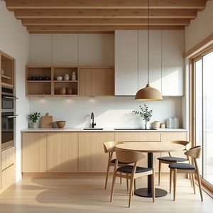 Armoire de cuisine en bois massif <span class=keywords><strong>George</strong></span> Shaker de CBMmart, armoire de cuisine sur mesure - Product Image 2